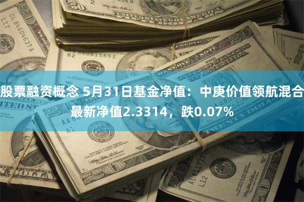 股票融资概念 5月31日基金净值：中庚价值领航混合最新净值2.3314，跌0.07%