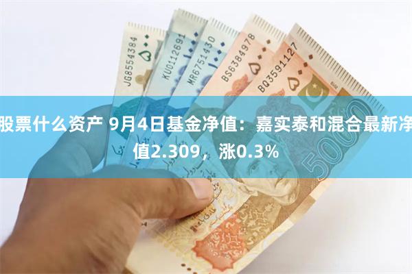 股票什么资产 9月4日基金净值：嘉实泰和混合最新净值2.309，涨0.3%