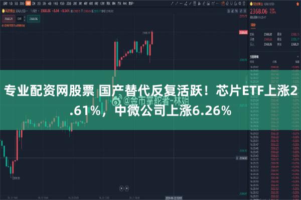 专业配资网股票 国产替代反复活跃！芯片ETF上涨2.61%，中微公司上涨6.26%